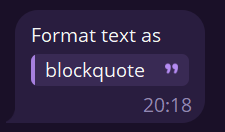 blockquote example